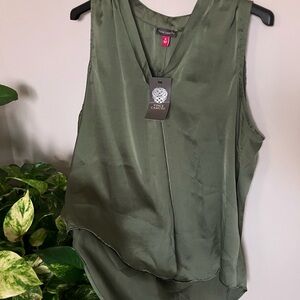 SOLD - Vince Camuto Green Sleeveless Blouse NWT